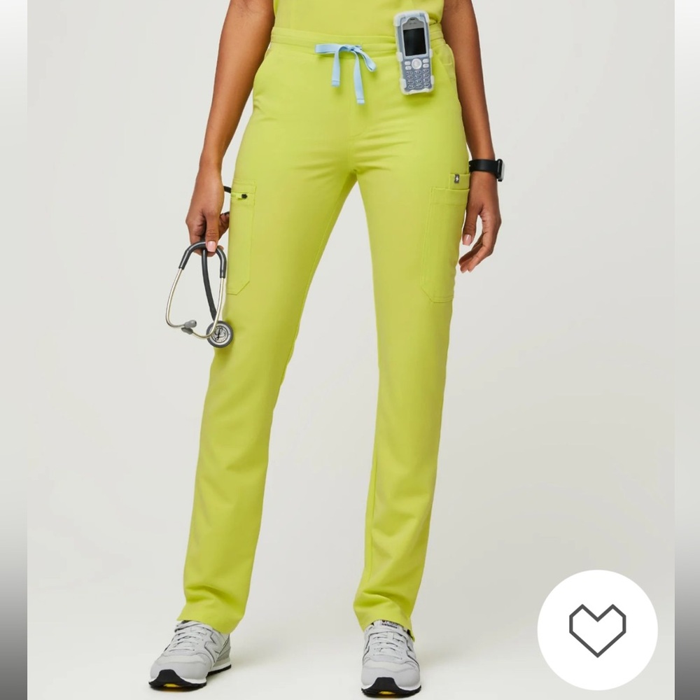 Figs women's Citrine Yola™ High Waisted 2.0 - Skinny Scrub Pants - S / Citrine